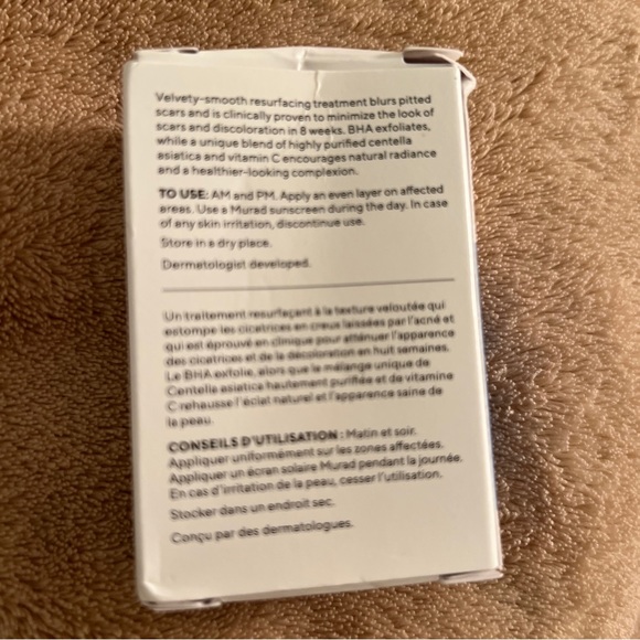 Murad InvisiScar Resurfacing Treatment 0.17oz / 5mL Travel Mini NIB NEW - Picture 2 of 2